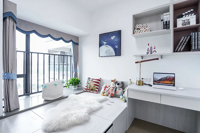 82㎡三居室，打造多能實(shí)用性玄關(guān)，打造效率型生活居所